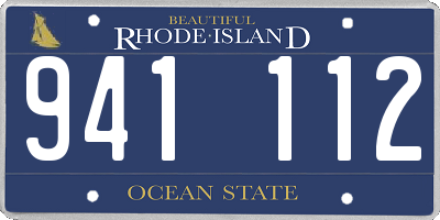 RI license plate 941112