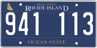 RI license plate 941113
