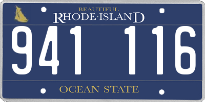 RI license plate 941116