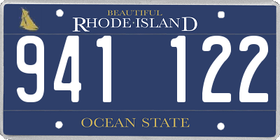 RI license plate 941122
