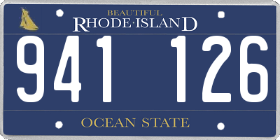 RI license plate 941126