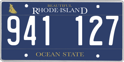 RI license plate 941127