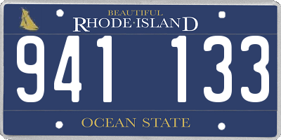 RI license plate 941133