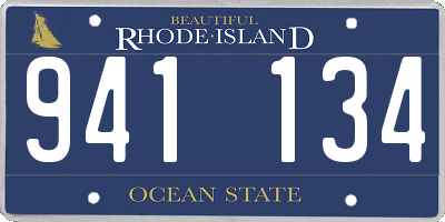 RI license plate 941134