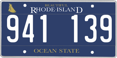 RI license plate 941139