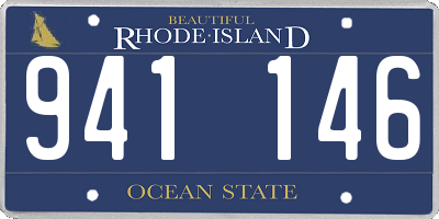 RI license plate 941146