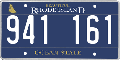 RI license plate 941161