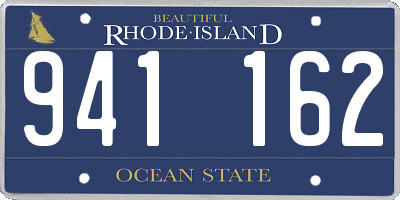RI license plate 941162
