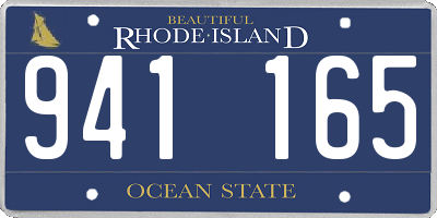 RI license plate 941165