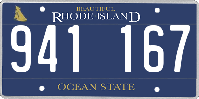 RI license plate 941167