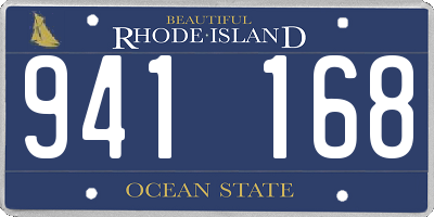 RI license plate 941168