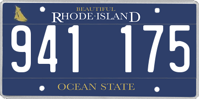 RI license plate 941175