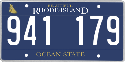 RI license plate 941179