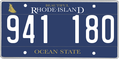 RI license plate 941180