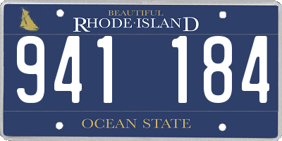 RI license plate 941184