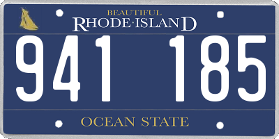 RI license plate 941185