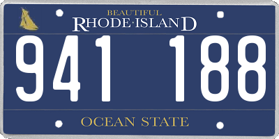 RI license plate 941188