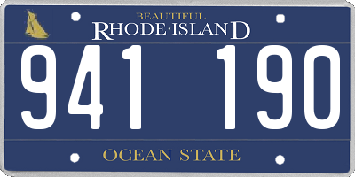 RI license plate 941190