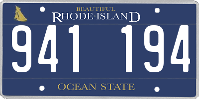 RI license plate 941194