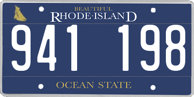 RI license plate 941198