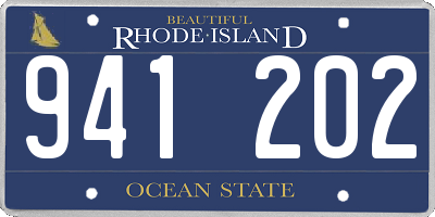 RI license plate 941202