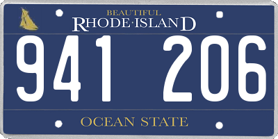 RI license plate 941206