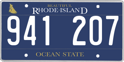 RI license plate 941207