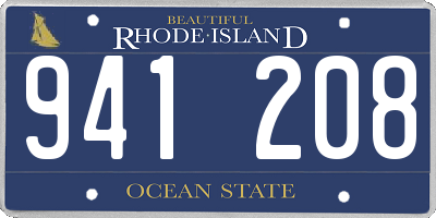 RI license plate 941208