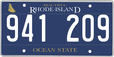 RI license plate 941209