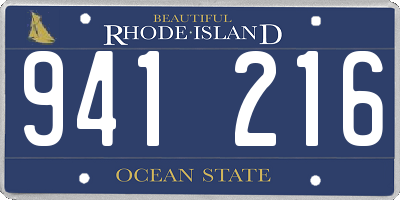 RI license plate 941216