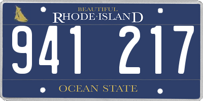 RI license plate 941217