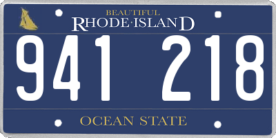 RI license plate 941218