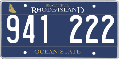 RI license plate 941222