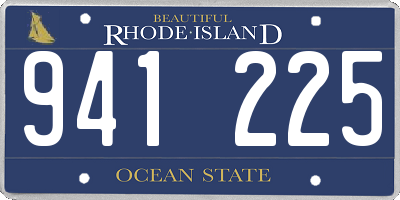 RI license plate 941225