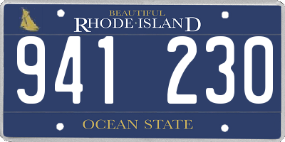 RI license plate 941230