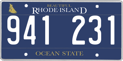 RI license plate 941231