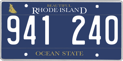 RI license plate 941240