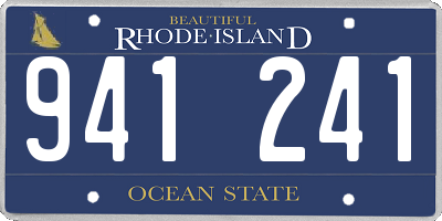 RI license plate 941241