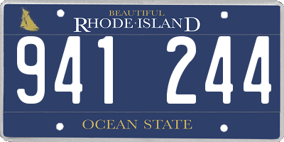 RI license plate 941244