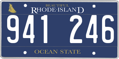 RI license plate 941246