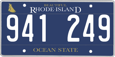 RI license plate 941249
