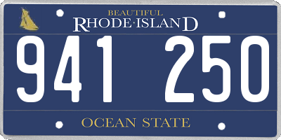 RI license plate 941250