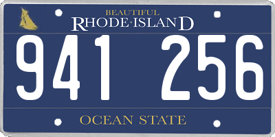 RI license plate 941256