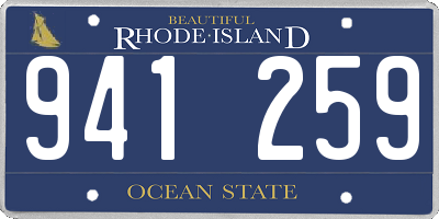 RI license plate 941259