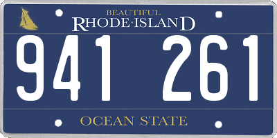 RI license plate 941261