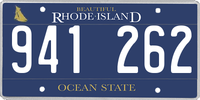 RI license plate 941262