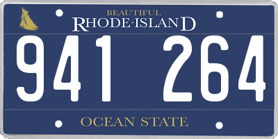 RI license plate 941264