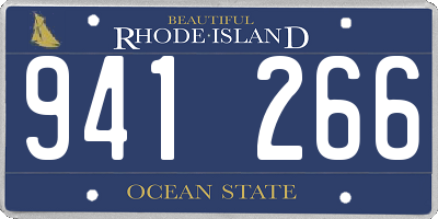 RI license plate 941266