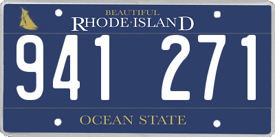 RI license plate 941271