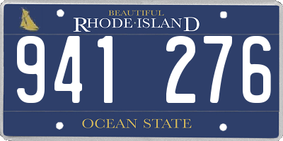 RI license plate 941276